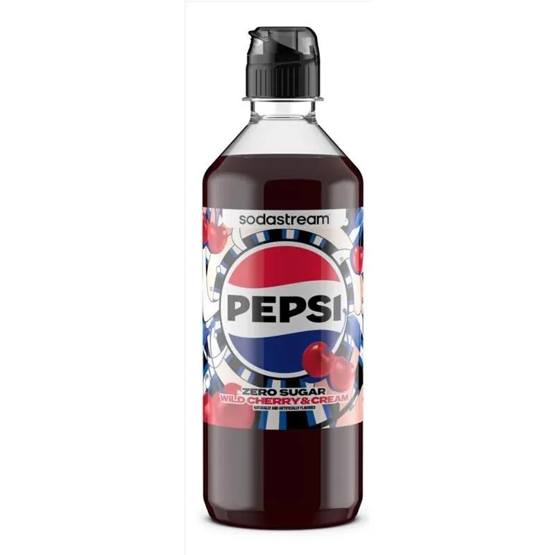 Pepsi Zero Sugar Cherry Cream Soda Mix – 440 ml Bottle For SodaStream