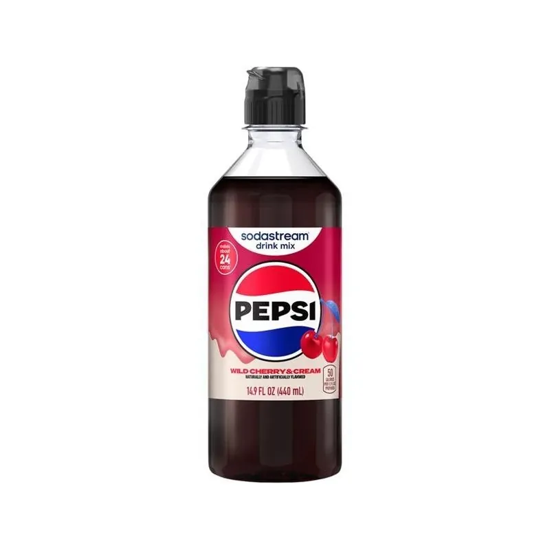 Pepsi Cherry Cream SodaStream Syrup – 440 ml Bottle (Single Pack)