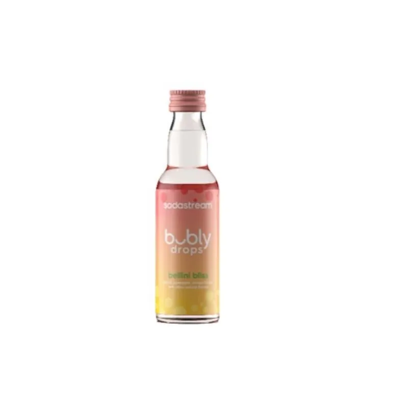 SodaStream Bubly Bellini Bliss Fruit Flavor Drops – 1.36 oz Bottle (Single Pack)