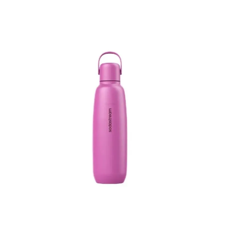 SodaStream Pink Fizz & Go 30.4 oz Reusable Carbonator Bottle – Dishwasher Safe