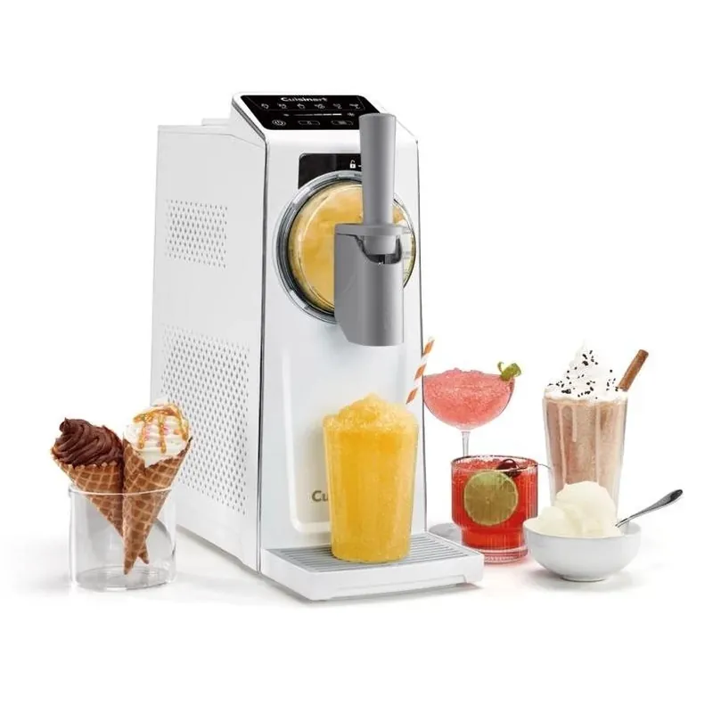Cuisinart White 1.7‑qt Frozen Dessert Maker – Compact Ice Cream Machine
