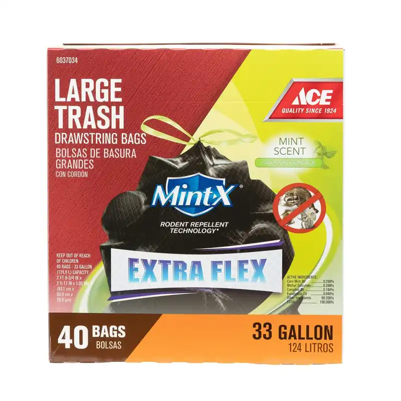 TRASH BAG 33G 40PK ACE
