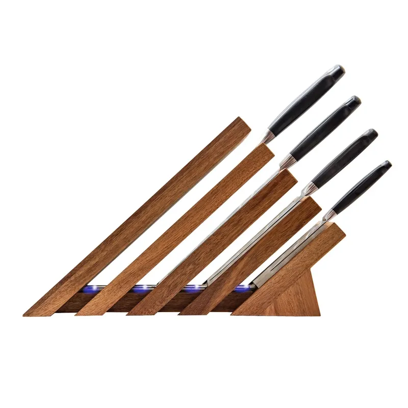 Next Level Wood Magnetic Knife Storage Block 12 In. Model Lnlb-12ac