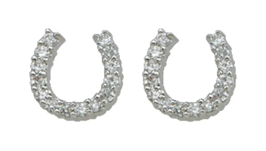 Tiny Rider Post Earrings Er1251 - Elegant Western Jewelry