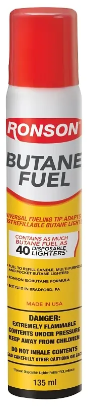 Multi-Fill Butane Lighter Refill Fuel, 2.75 Oz.