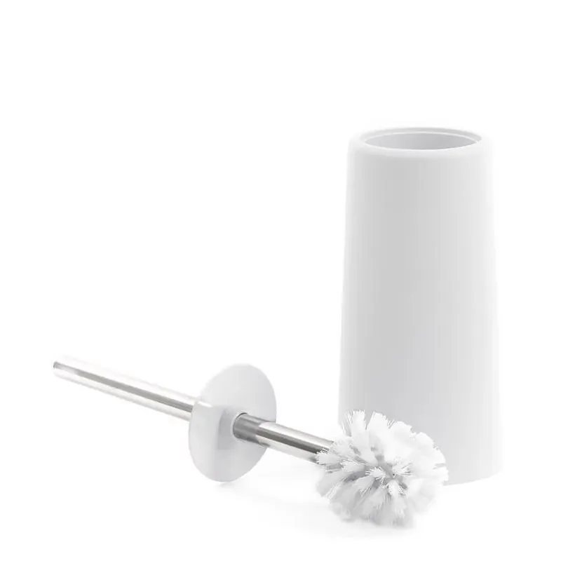 Sttelli Kaleidoscope White Toilet Bowl Brush With Stainless Steel Holder