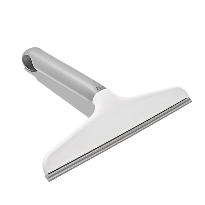 OXO White Plastic 10‑Inch Shower Squeegee – Durable Water‑Repellent Bathroom Cleaner