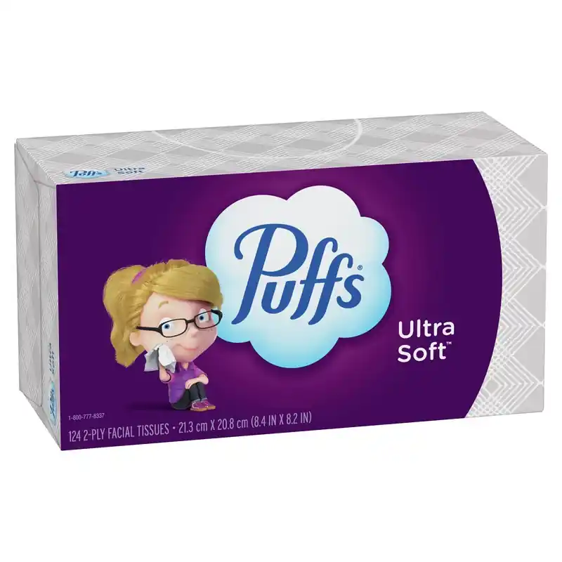 Puffs Ultra Soft 124 Ct Facial Tissue