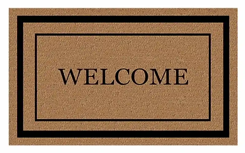 Welcome Mat, Vinyl Back, 18 X 30-In.