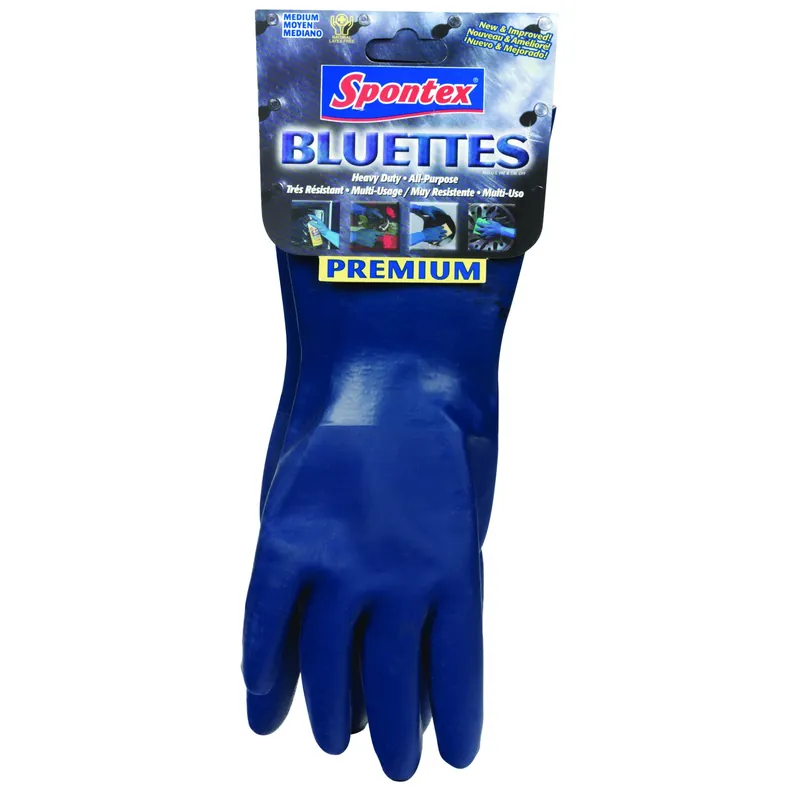 Spontex Bluettes Neoprene Cleaning Gloves M Blue 1 Pk
