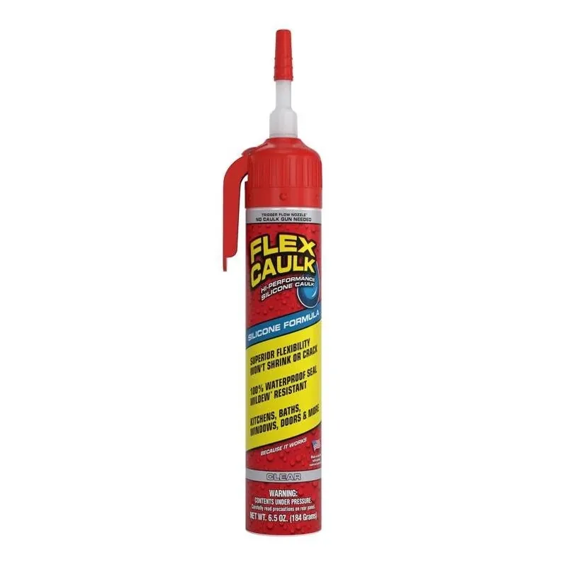 Clear 6.5 oz Silicone Sealant Spray – 24‑Hour Cure, Adjustable Flow, 0‑150°F Range