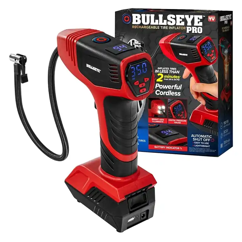 BullsEye ASOTV Rechargeable Tire Inflator 1 Pk
