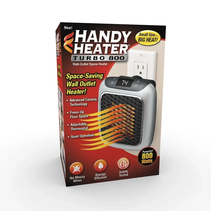 Turbo 800 Compact Space Heater, 12-Hour Timer
