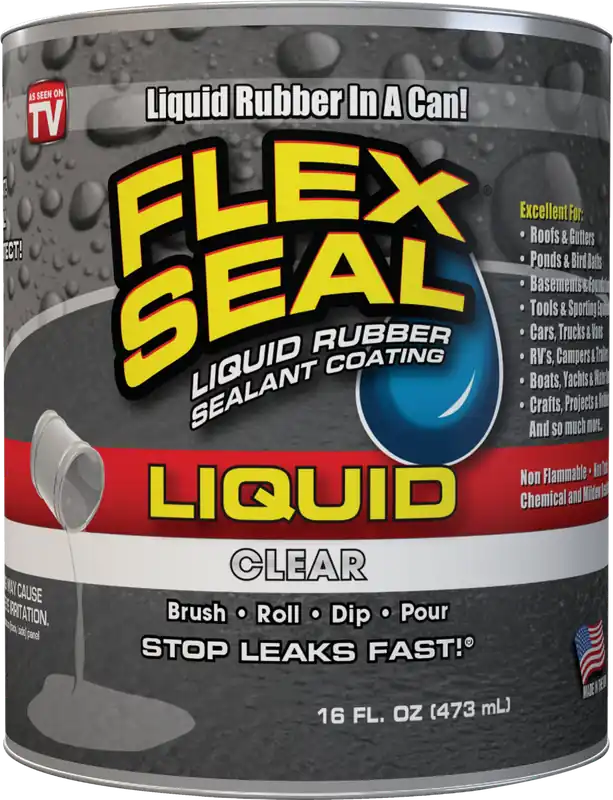 FLEX SEAL Liquid Rubber Sealant, Clear, 16-oz.