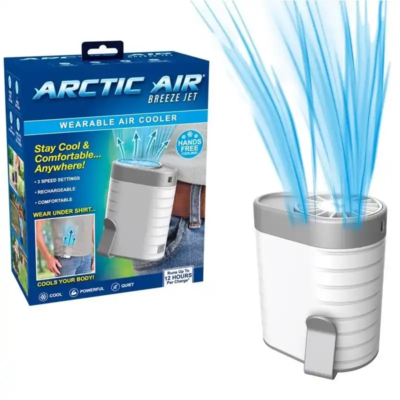 Arctic Air Breeze Jet Portable Air Conditioner & Cooler – 45 sq ft, 3‑Speed, White