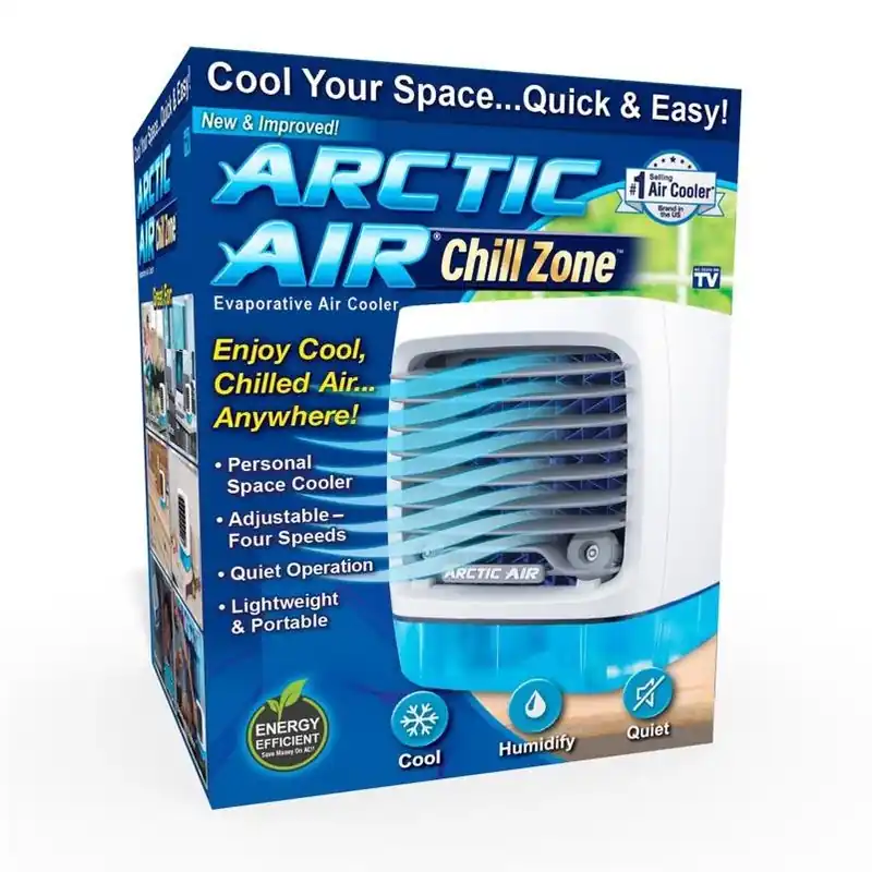 Arctic Air Portable Personal Space Cooler – 100 sq ft, 4‑Speed, White