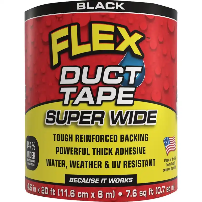 Flex Duct Tape, Super Wide 4.6 In X 20 Ft.