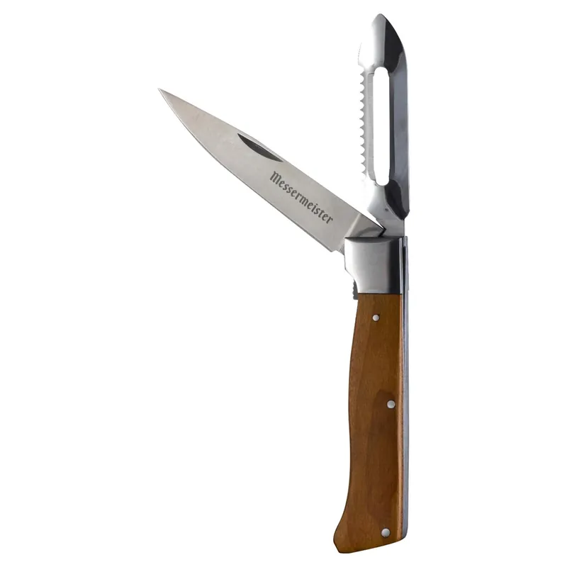 Adventure Chef 3.25 In. Stainless Steel Folding Knife And Peeler