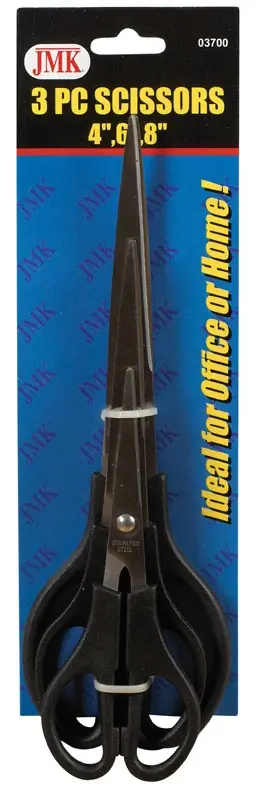 JMK Steel Scissors 3 Pc.