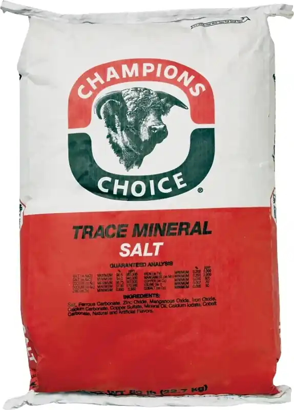Cargill Champion‘s Choice Trace Mineral Salt 50 Lb Bag