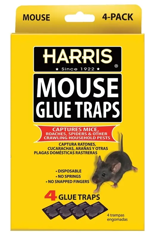 Harris Pest Control Mouse Glue Traps (4-Pack) HMG-4