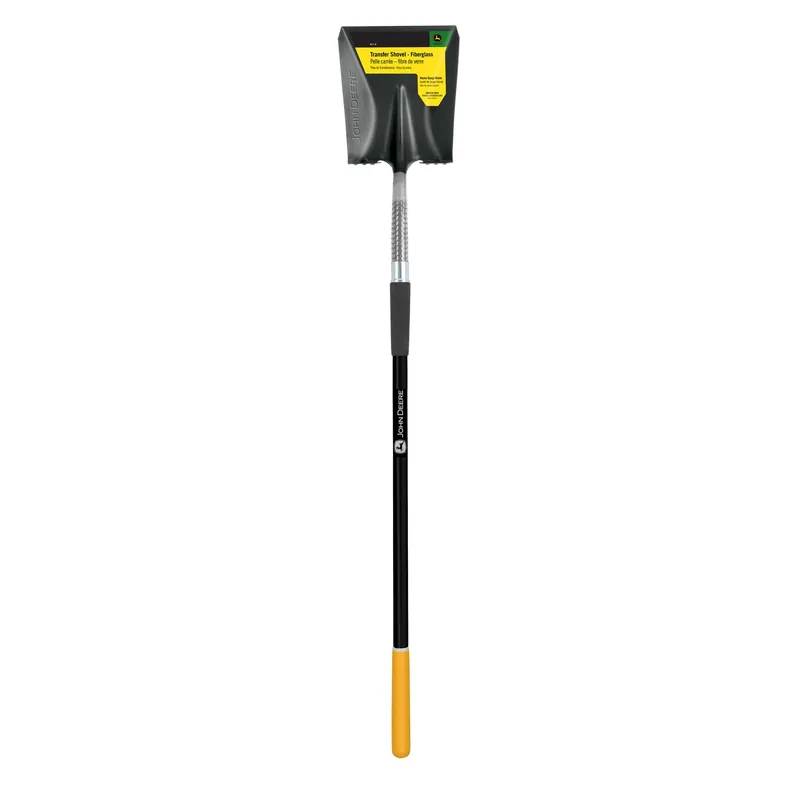 59 In. Steel Square Transfer Shovel With Fiberglass Handle