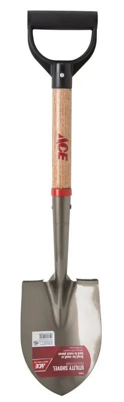 Little Pal Mini Round Point Shovel Steel With Wood Handle 8-1/4" X 27"