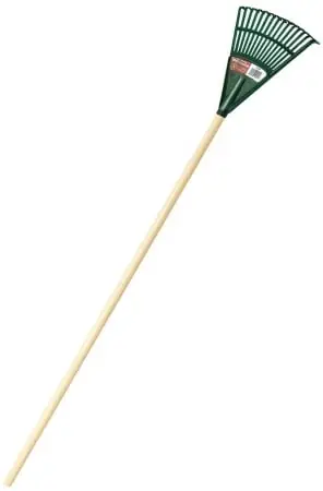 8 Inch Greensweeper Poly Shrub Rake With 42 Inch Wood Handle Model 1925500