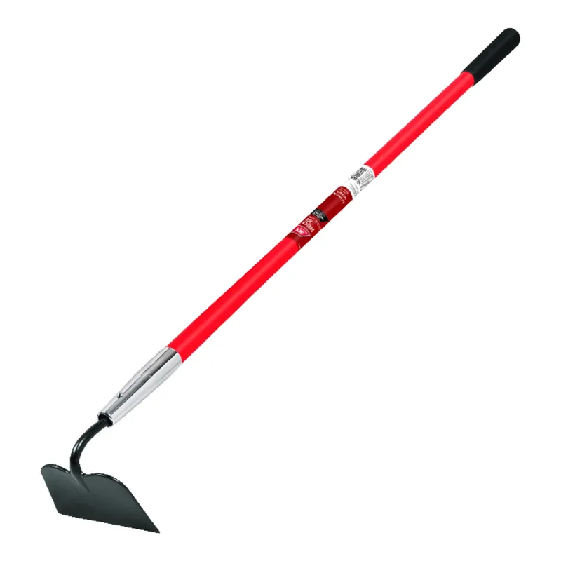 55 In. Steel Garden Hoe With Fiberglass Handle For Weeding And Chopping