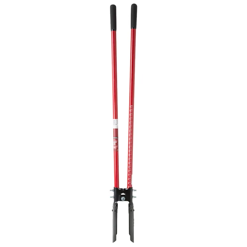 57 In. Steel Atlas Pattern Post Hole Digger With Fiberglass Handle