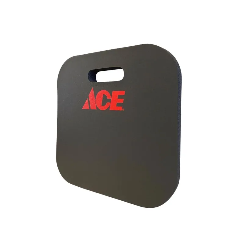 13 In. L X 13 In. W Rubber Kneeling Pad - Black, Stain Resistant