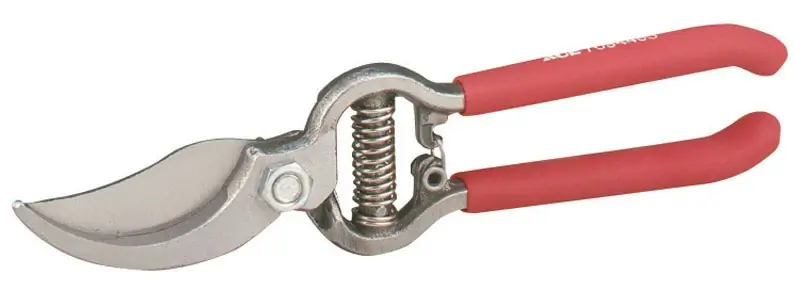 8 In. Carbon Steel Bypass Pruners With Non-stick Coating And Non-slip Grip