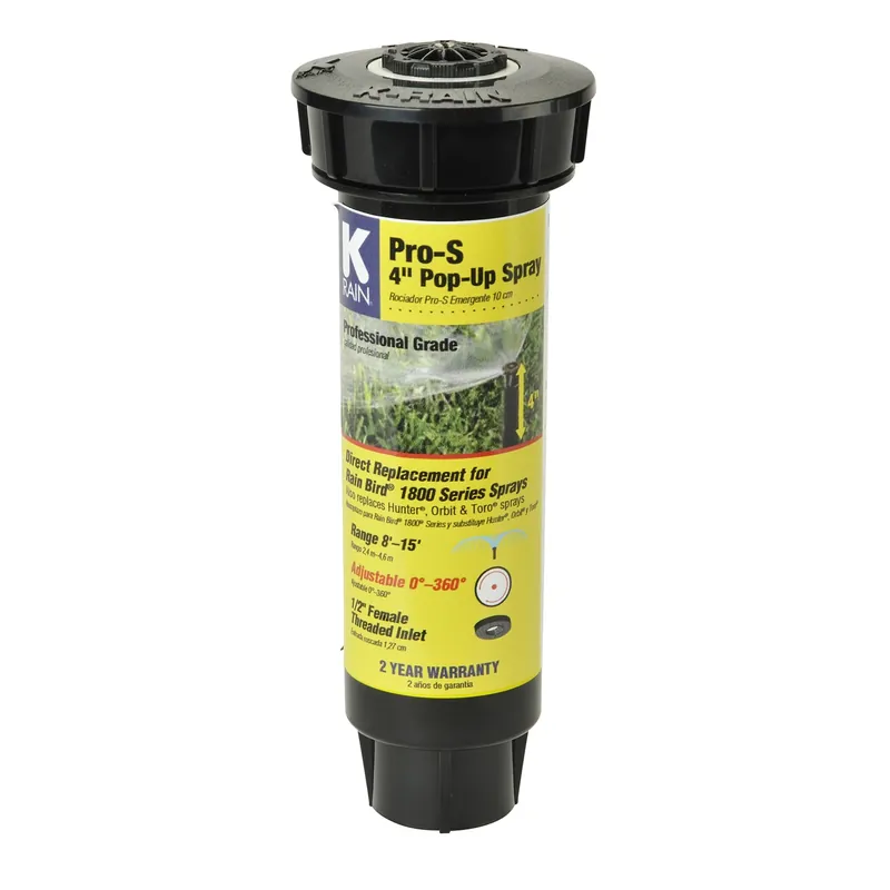 Pro S 4 In. Adjustable Pop-up Spray Head With 15 Ft. Nozzle