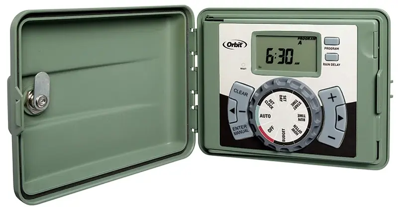 4-Station Watering Timer, Indoor/Outdoor Mount