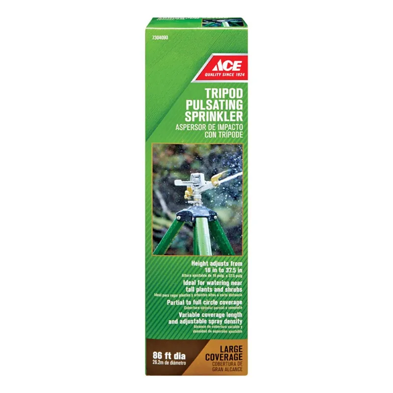 Ace Aluminum Tripod Base Impulse Sprinkler 6358 Sq. Ft.