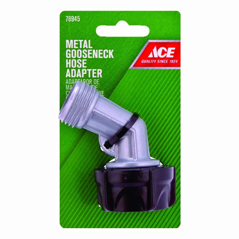 Zinc Threaded Male Gooseneck Hose Adapter - Model Gt8492 For Easy Hose Connections