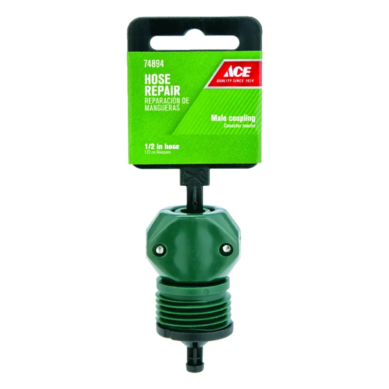 1/2 In. Nylon/abs Threaded Male Hose Mender Clamp For Quick Repairs