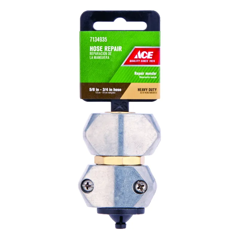 5/8 Or 3/4 In. Zinc Hose Mender Clamp With Brass Coupling