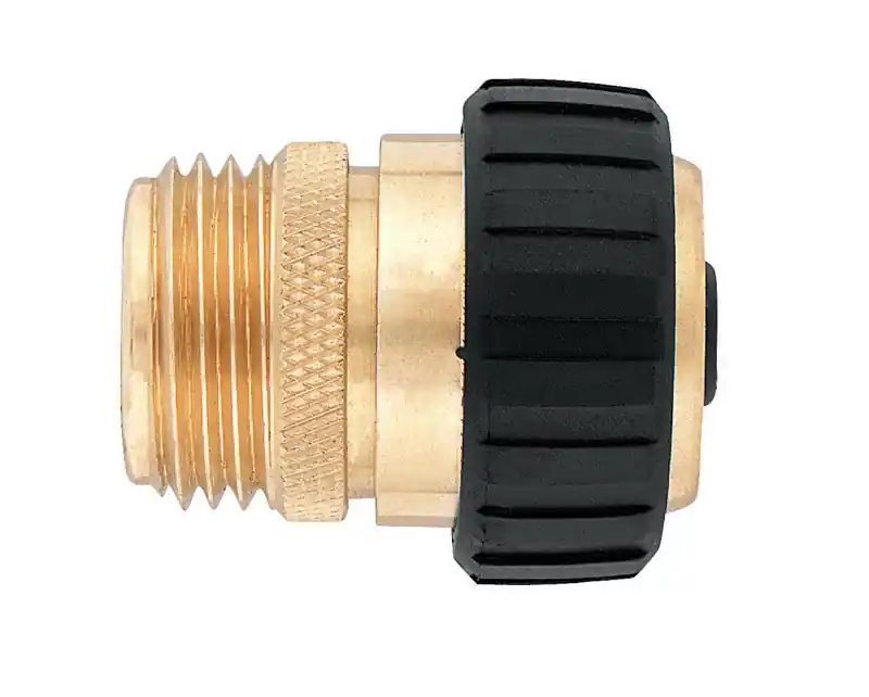 5/8 In. Brass Threaded Male Hose Mender For Garden Hoses