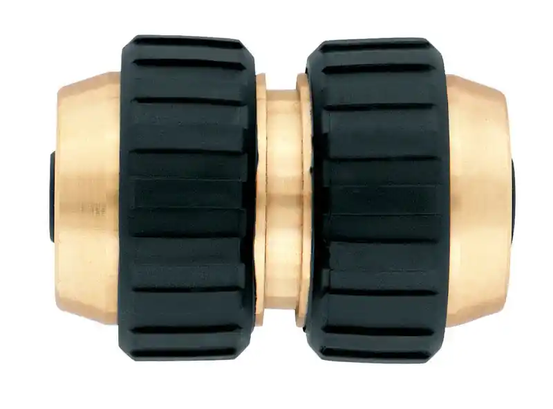 5/8 In. Brass Threaded Female Hose Mender For Garden Hose Repair