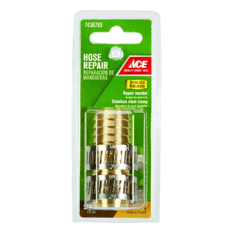 3/4 In. Brass Male Hose Repair Connector - Durable And Corrosion Resistant