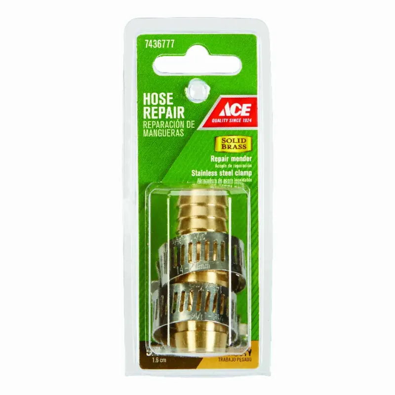 5/8 In. Brass Male Hose Repair Connector - Durable And Corrosion Resistant