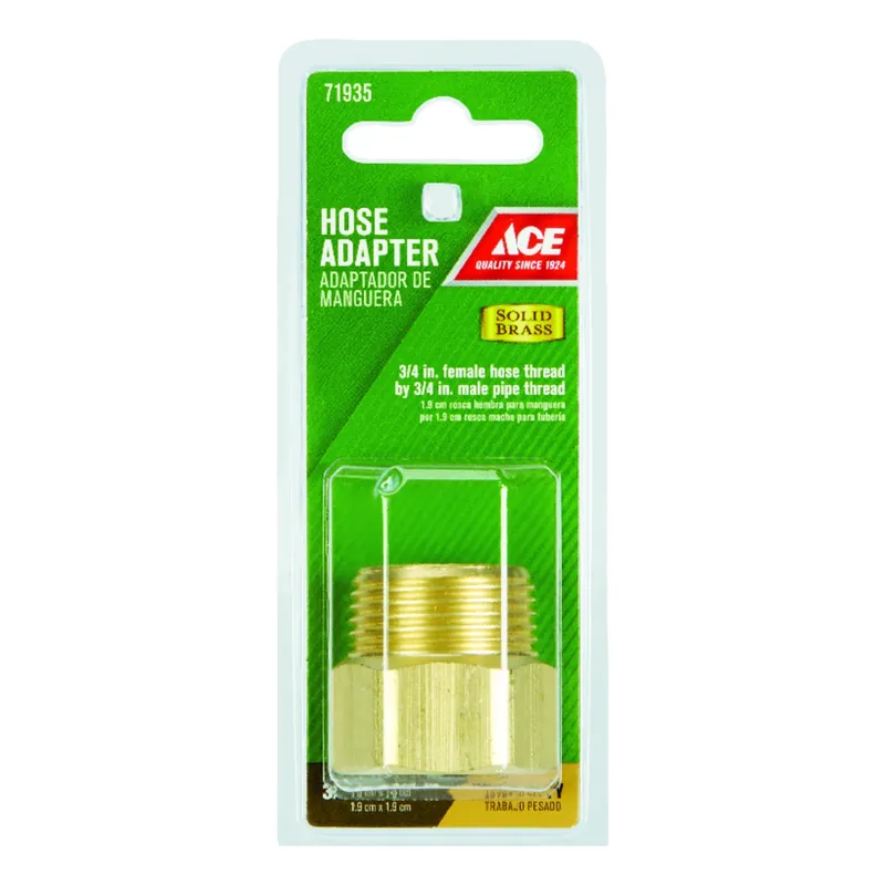 3/4 In. Fht X 3/4 In. Mpt Brass Threaded Female/male Hose Coupling