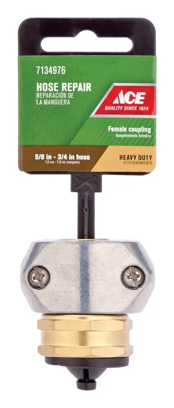 3/4 Or 5/8 In. Zinc Threaded Female Hose Mender Clamp With Brass Insert