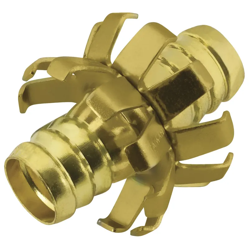 5/8 In. Metal Threaded Male Clinch Hose Mender Clamp For Garden Hoses