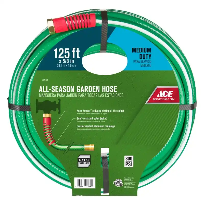 5/8 In. Diameter X 125 Ft. Length Medium Duty Garden Hose - Green