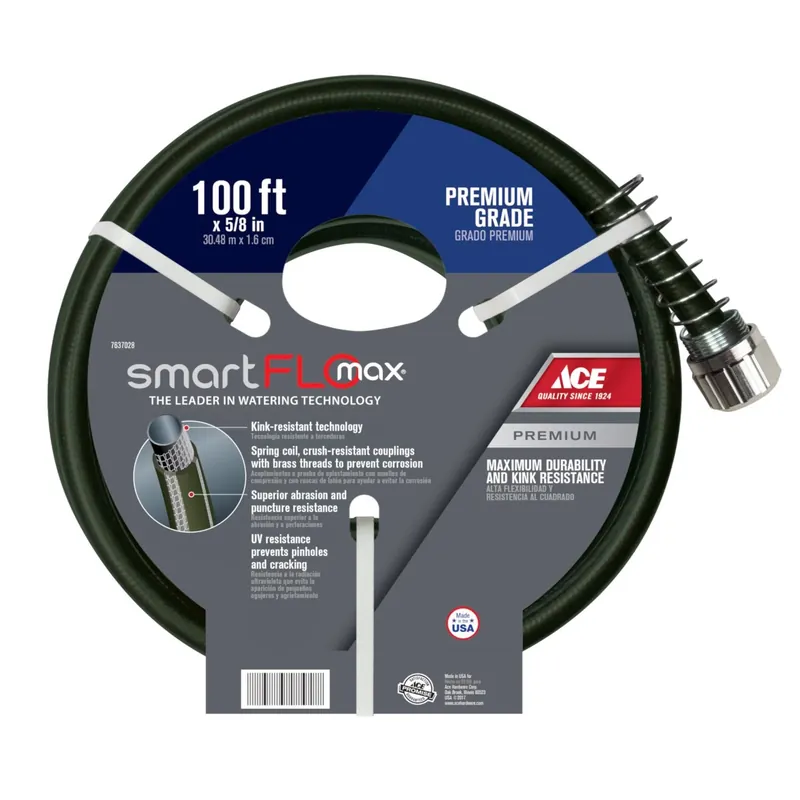 Smartflo 5/8 In. Diameter X 100 Ft. Length Premium Grade Garden Hose