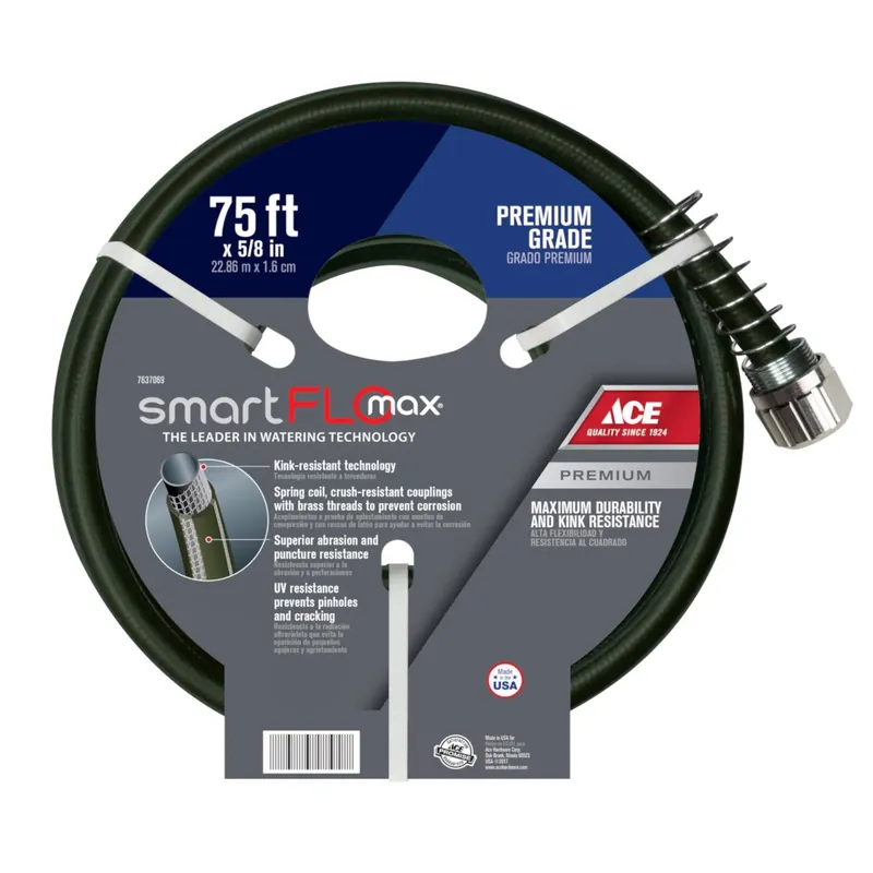 Smartflo Max 5/8 In. Diameter X 75 Ft. Length Premium Grade Garden Hose