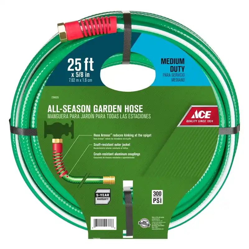 5/8 In. Diameter X 25 Ft. Length Medium Duty Garden Hose - Green