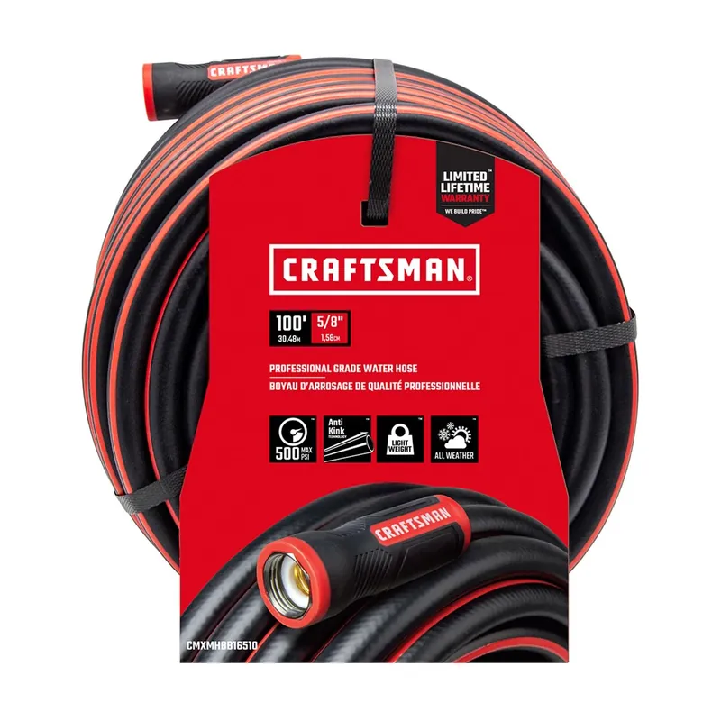 5/8 In. Diameter X 100 Ft. Length Heavy Duty Professional Grade Garden Hose
